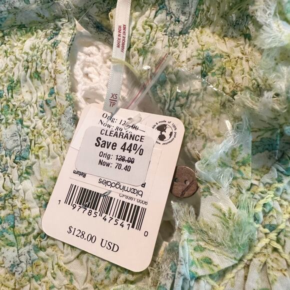 Free People Shea Floral Mini Casual Dress Size XS - Picture 7 of 15